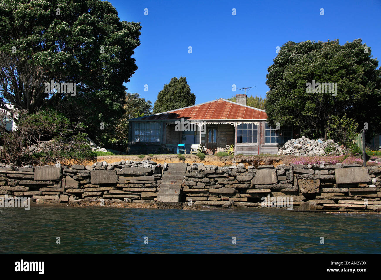 Waterfront Property Plimmerton Wellington New Zealand Stock Photo Alamy