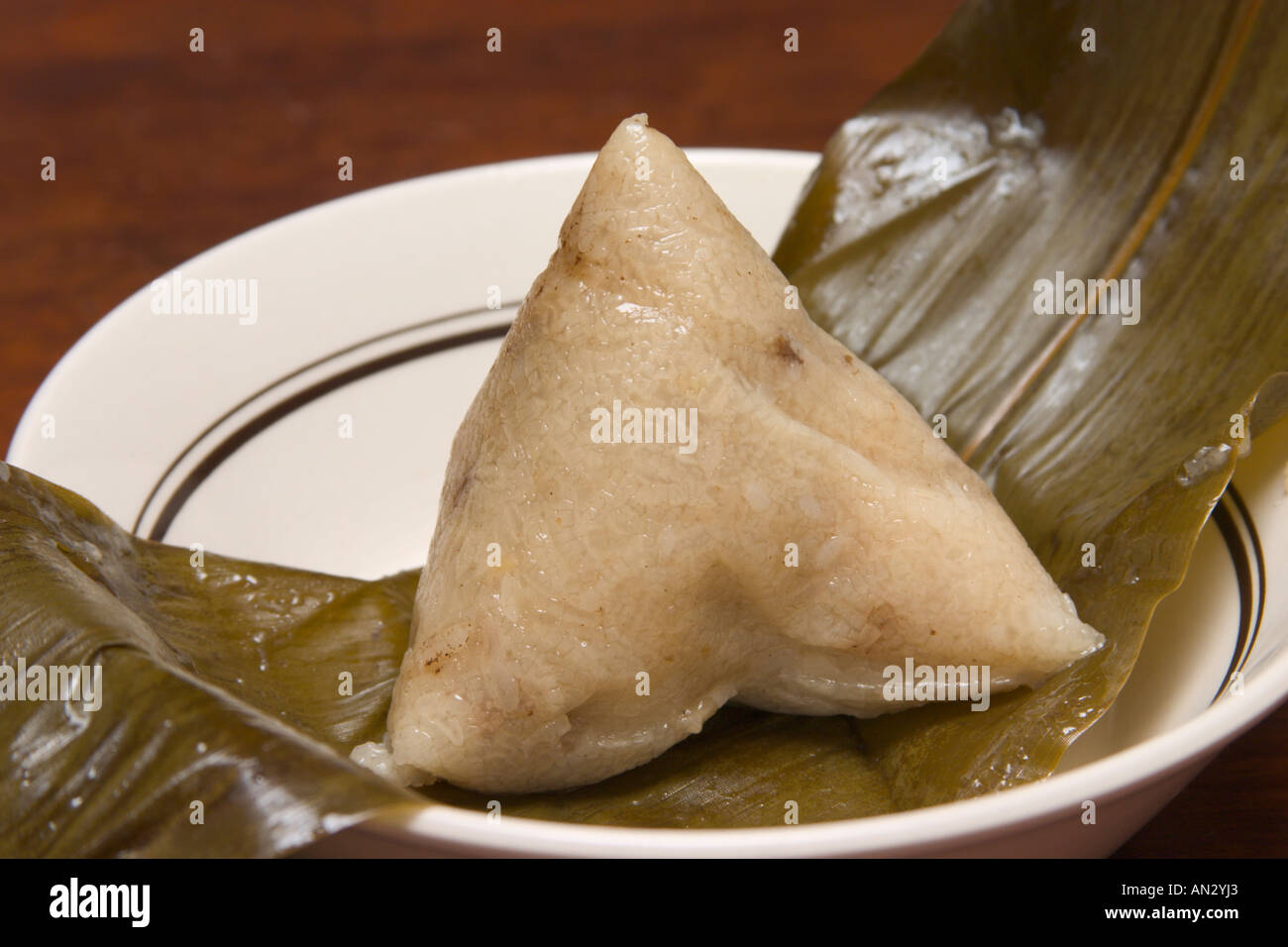 sticky rice dumpling eaten during dragon boat festival Stock Photo
