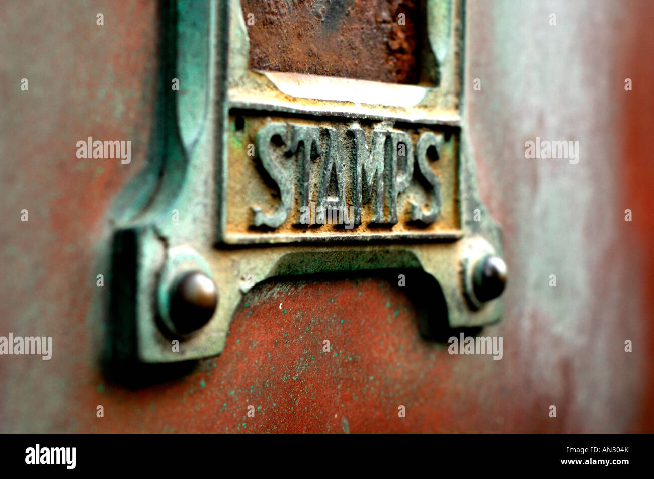 A Stamp Vending Machine (SVM) sits boarded up outside a British Post