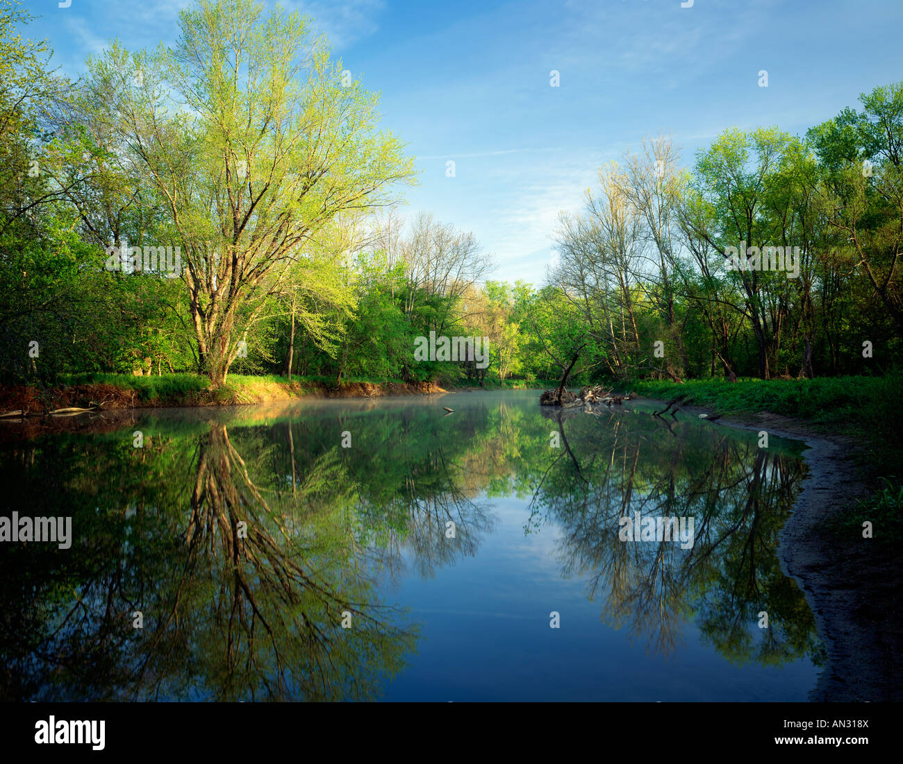 BRANDYWINE CREEK NEAR HOME OF FAMOUS AMERICAN ARTIST ANDREW WYETH'S CHADDS FORD, CHESTER COUNTY