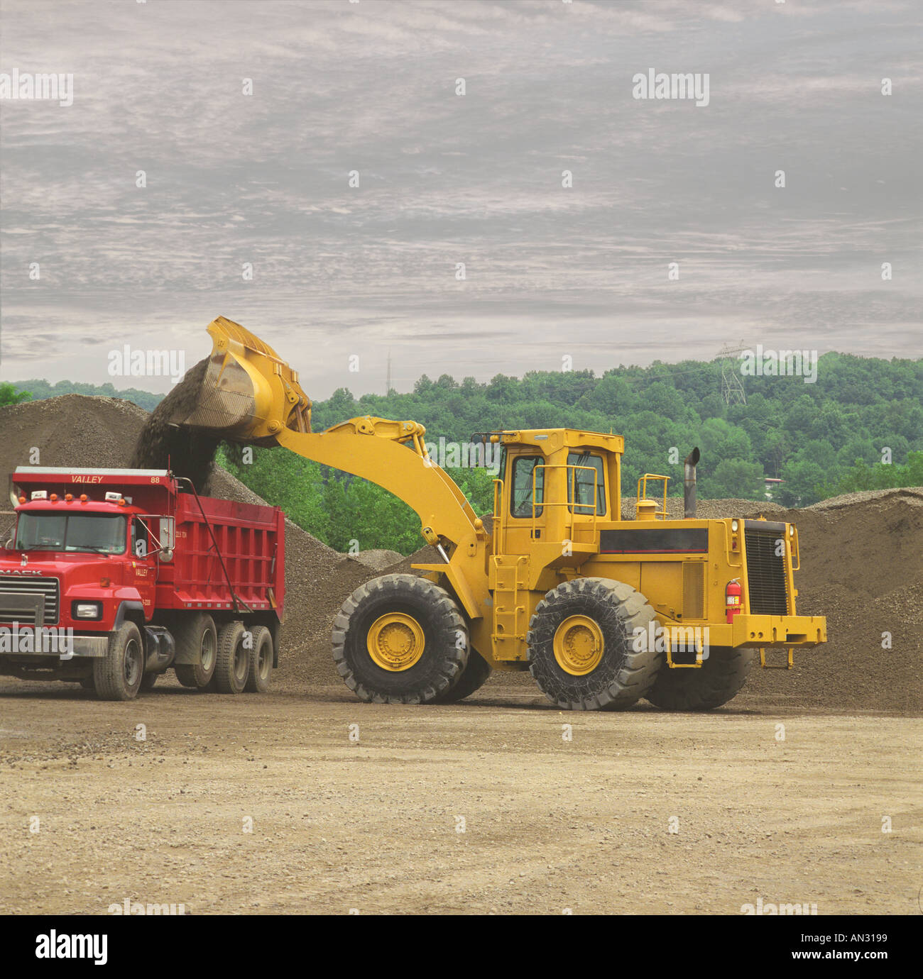 Front End Loader Earth Mover Construction Equipment Stock Photo
