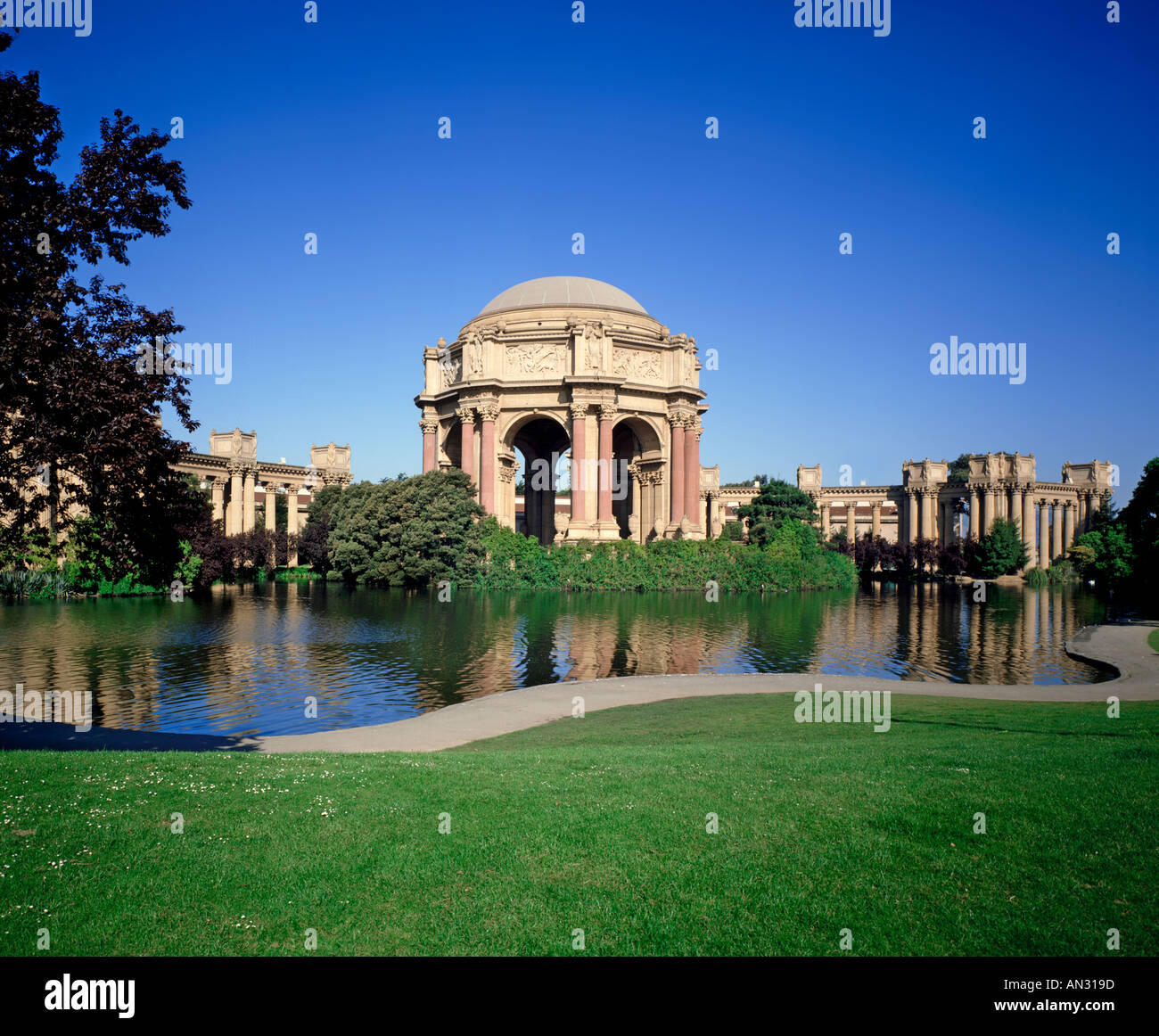 USA California San Francisco the Palace of Fine Arts Stock Photo