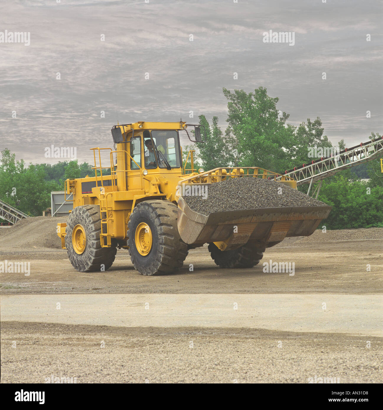 Front End Loader Earth Mover Construction Equipment Stock Photo