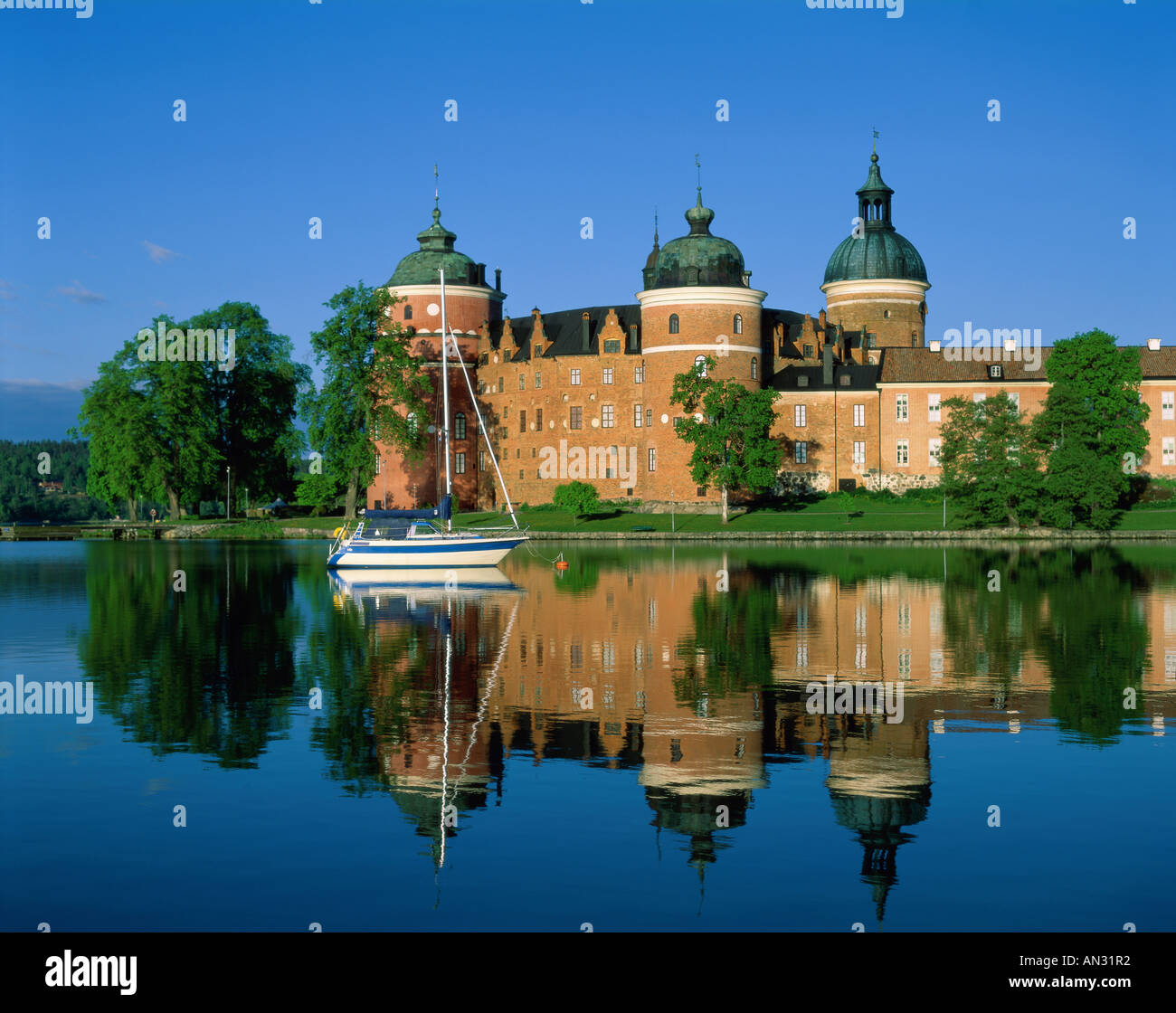 Gripsholm Castle, Mariefred, Sormland, Sweden Stock Photo
