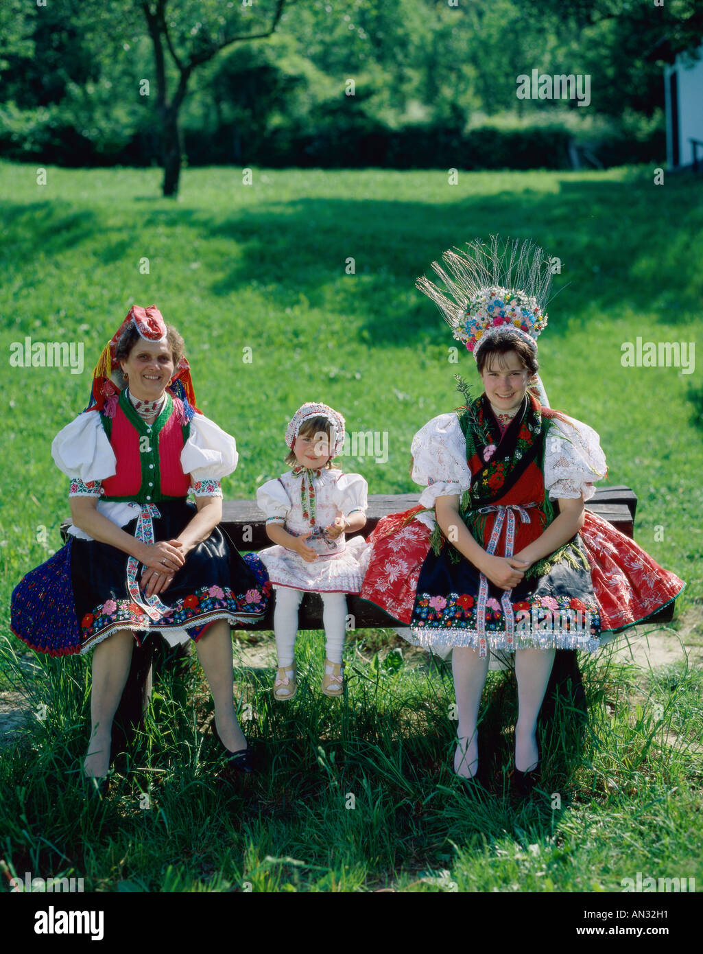 Traditional Folklore Costume, Hungary Stock Photo