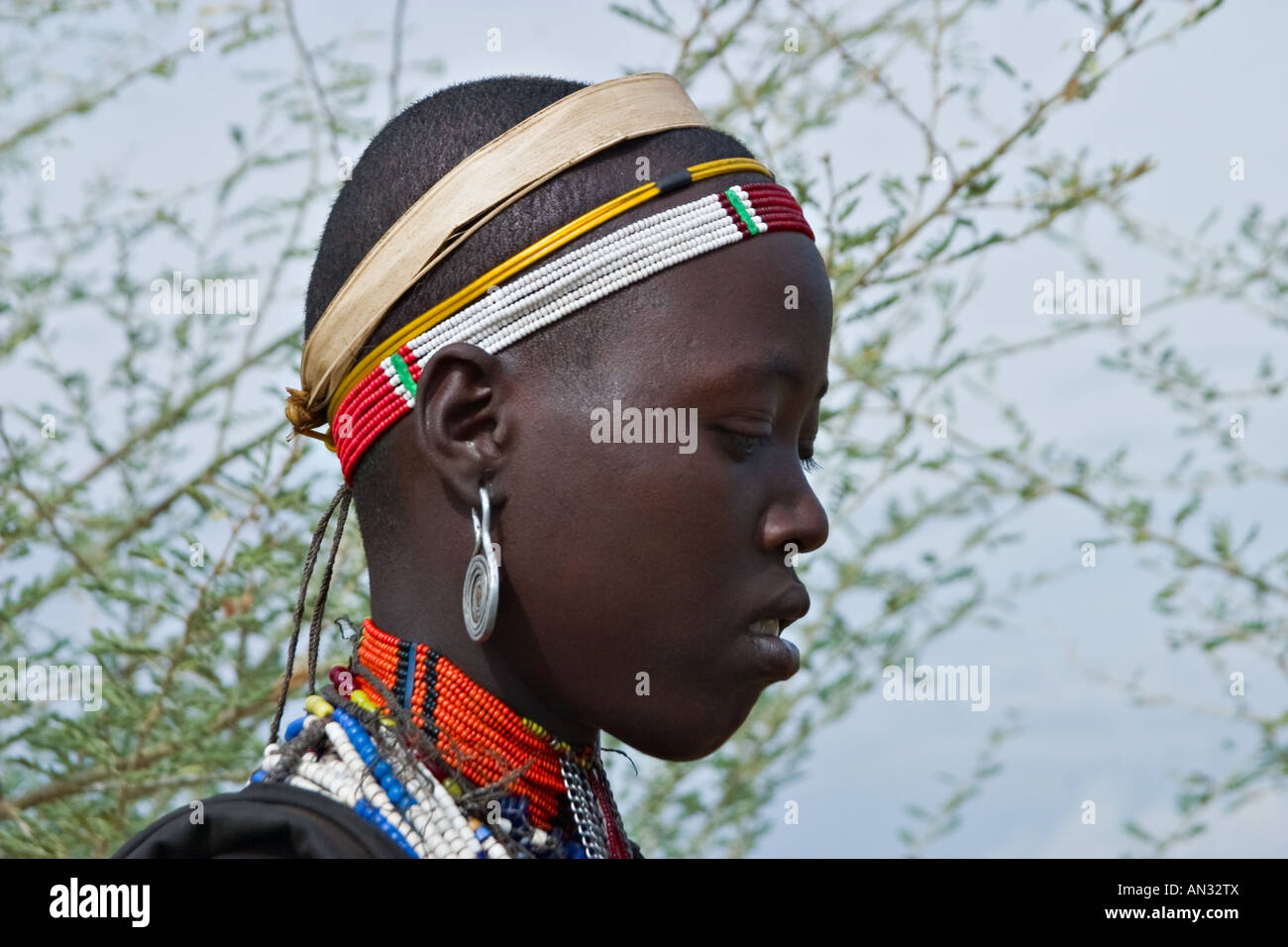 Profile of Arbore woman, Weyto, Ethiopia, Africa Stock Photo - Alamy