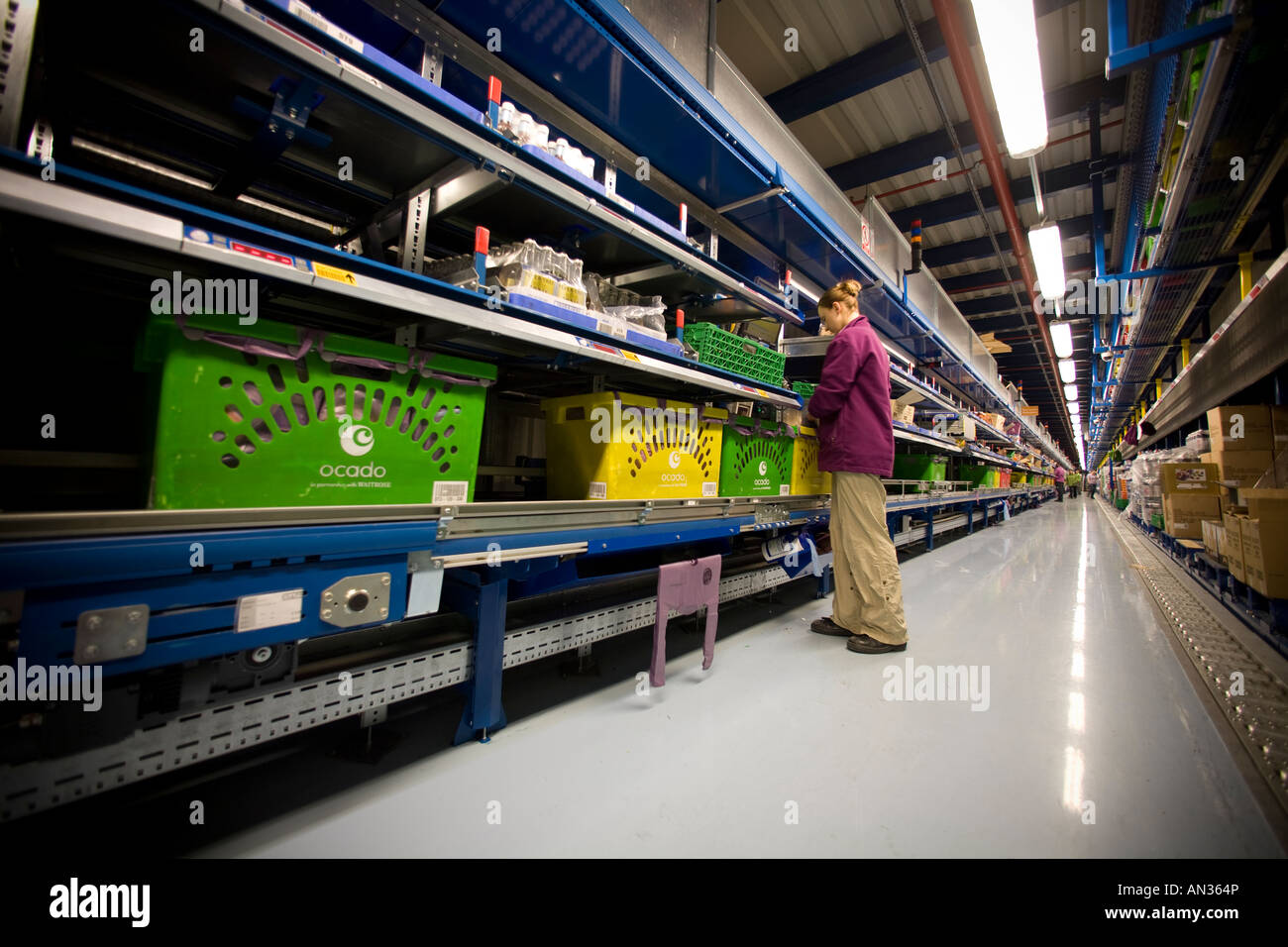 Ocado s automated warehouse distribution centre for Waitrose home