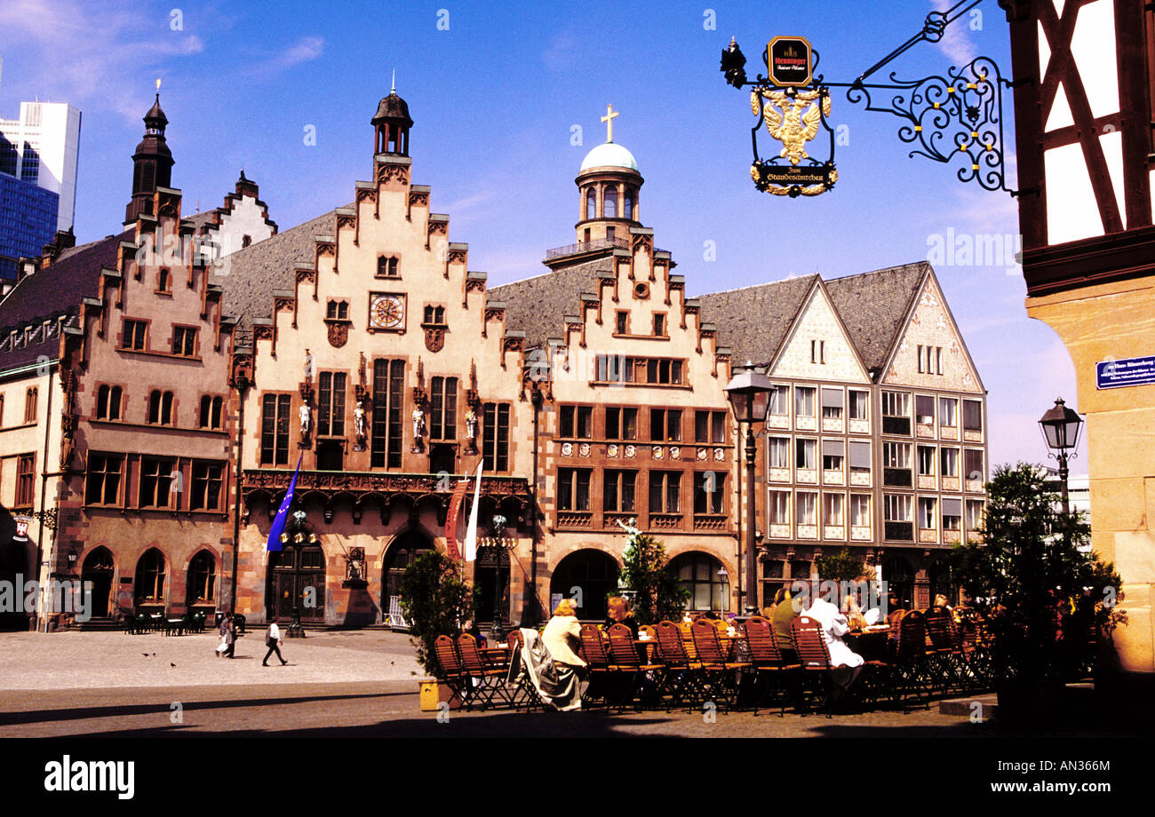 medieval houses in frankfurtammain germany Stock Photo Alamy