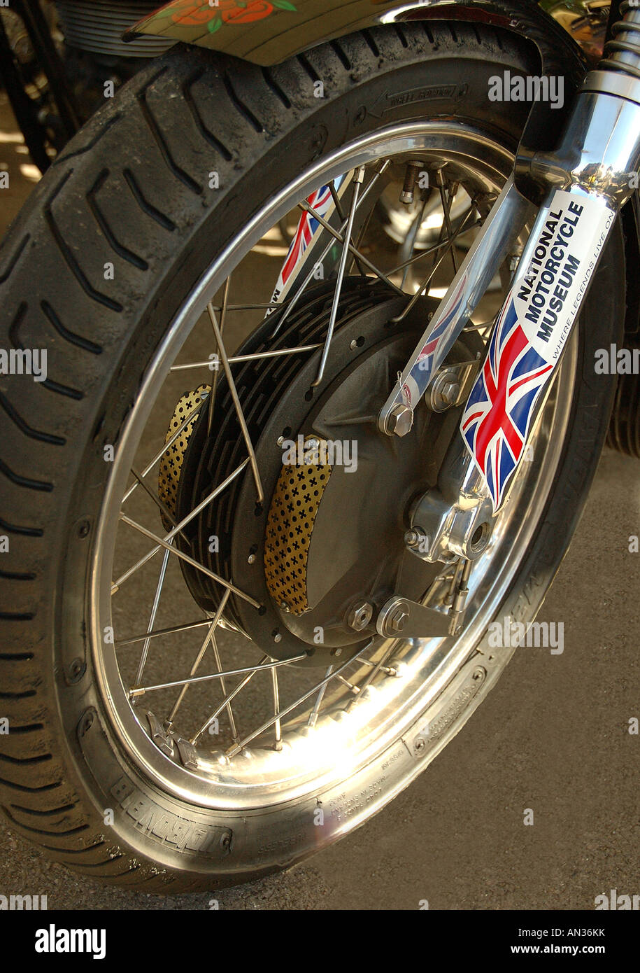 Manx Norton 1962 Front Wheel Stock Photo Alamy