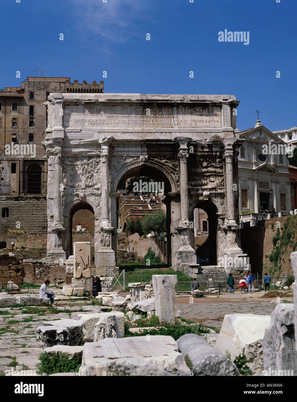Roman ruins in rome hi-res stock photography and images - Alamy