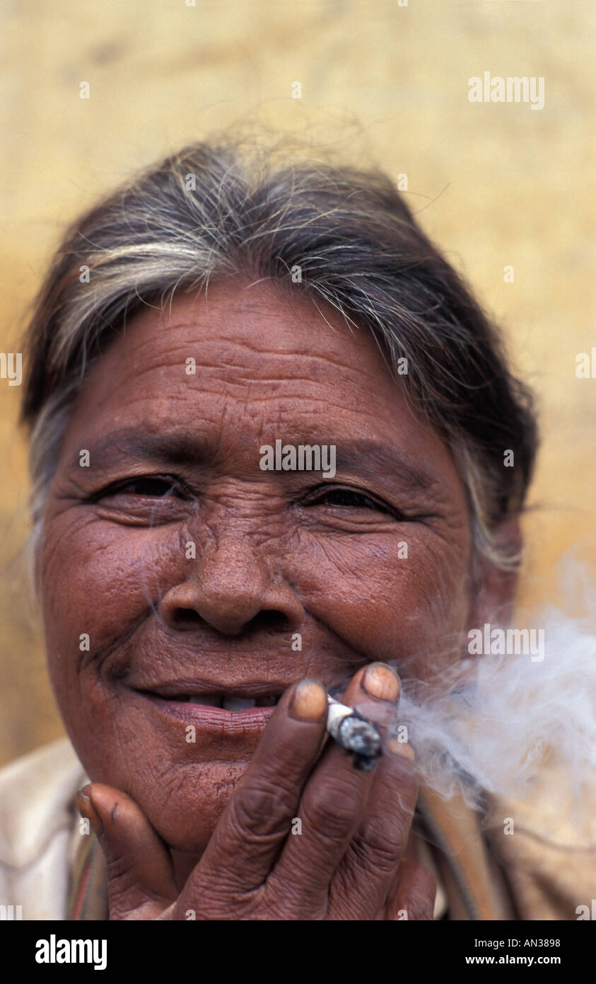 Woman Smoking A Cheroot Cigar High Resolution Stock Photography and ...