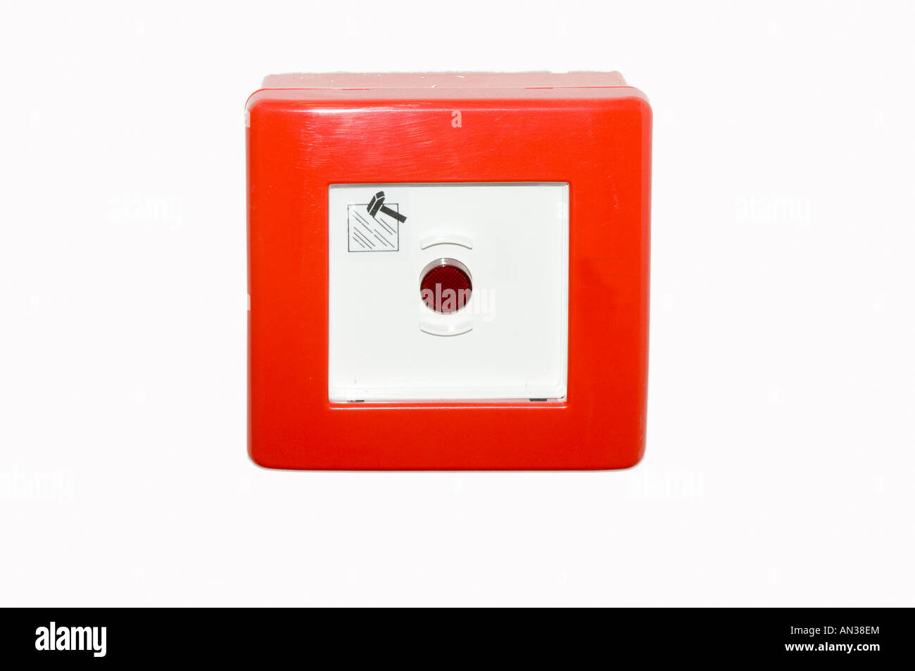 Security Device Breakable Glass Fire Alarm Unit Stock Photo Alamy
