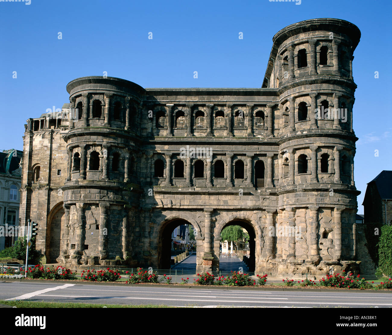 The Black Gate (Porta Nigra), Trier, Rhineland / Mosel Valley, Germany ...
