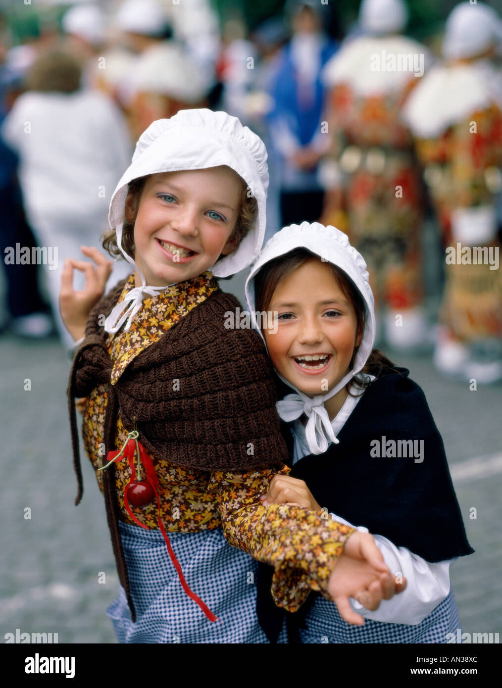 Girls Dressed in National Costume, Ghent, Western Flanders, Belgium Stock  Photo - Alamy