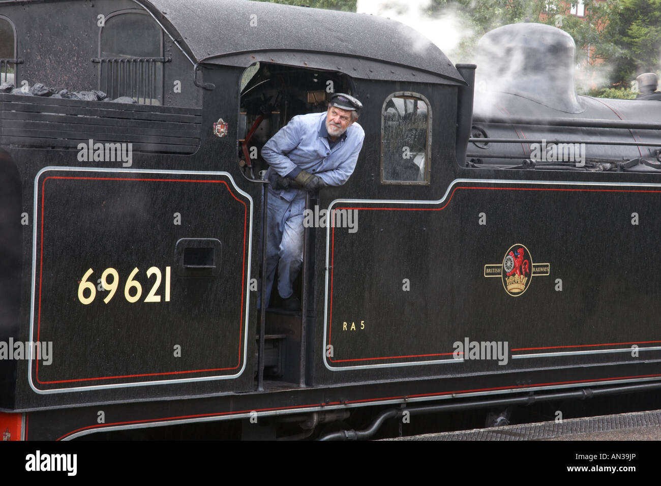 Steam British Rail number 69621 062 tank engine with