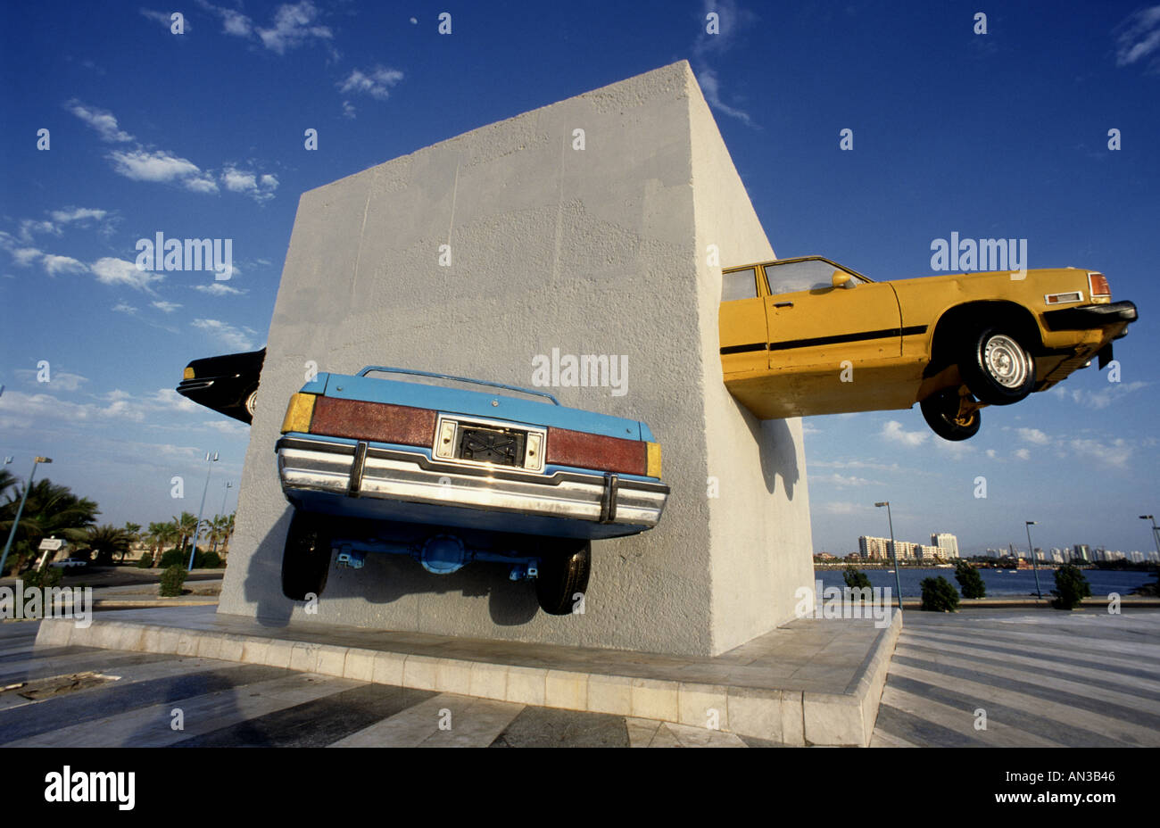 Car monument in Jeddah Saudi Arabia Stock Photo 1391429 Alamy
