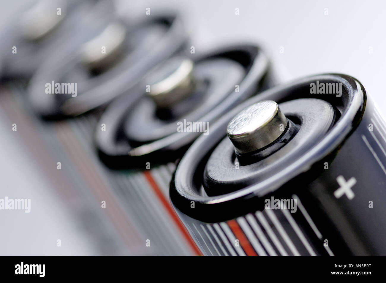 batteries in al line Stock Photo - Alamy