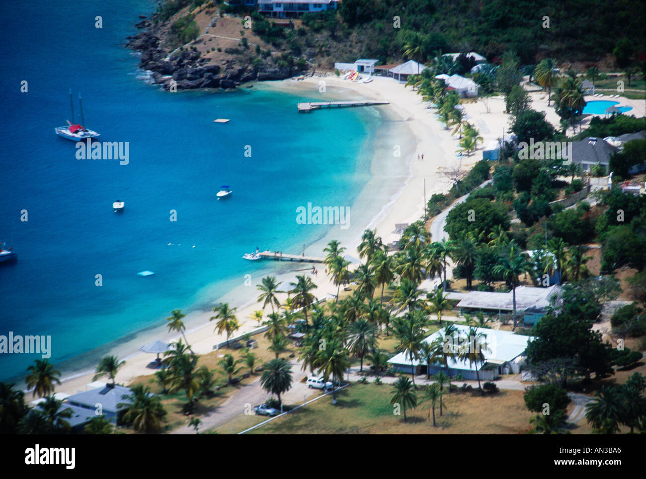 Antigua English Harbour Galleon Beach Stock Photo Alamy