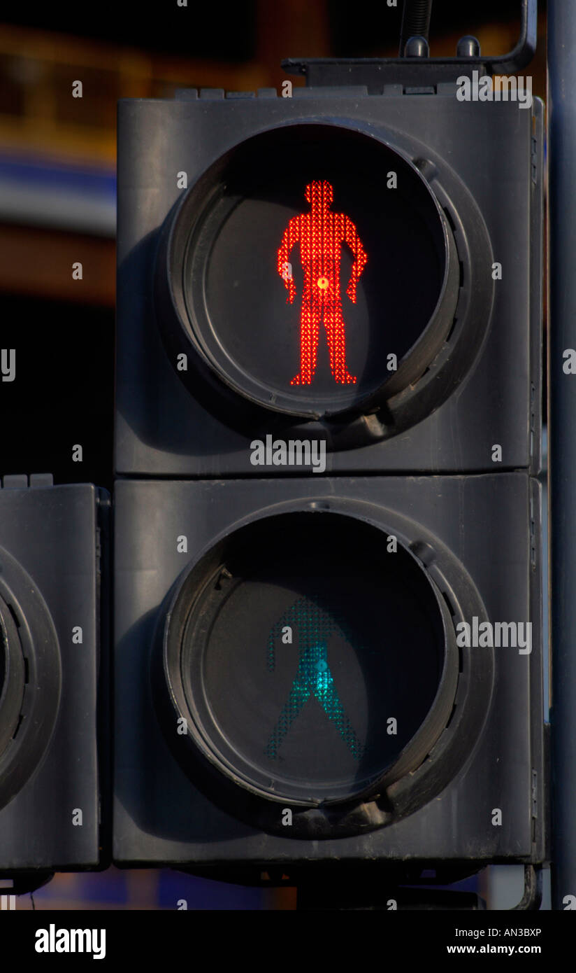 Pelican crossing red man hi-res stock photography and images - Alamy