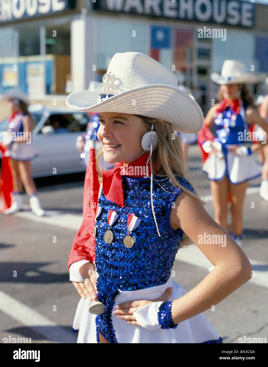 Texas State Fair Parade / Street Parade / Girl Dressed in American Costume,  Dallas, Texas, USA Stock Photo - Alamy