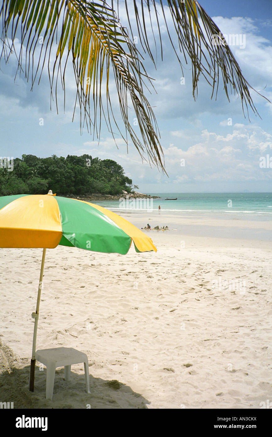 Sandy beach of the Bintan island. Indonesia. Stock Photo