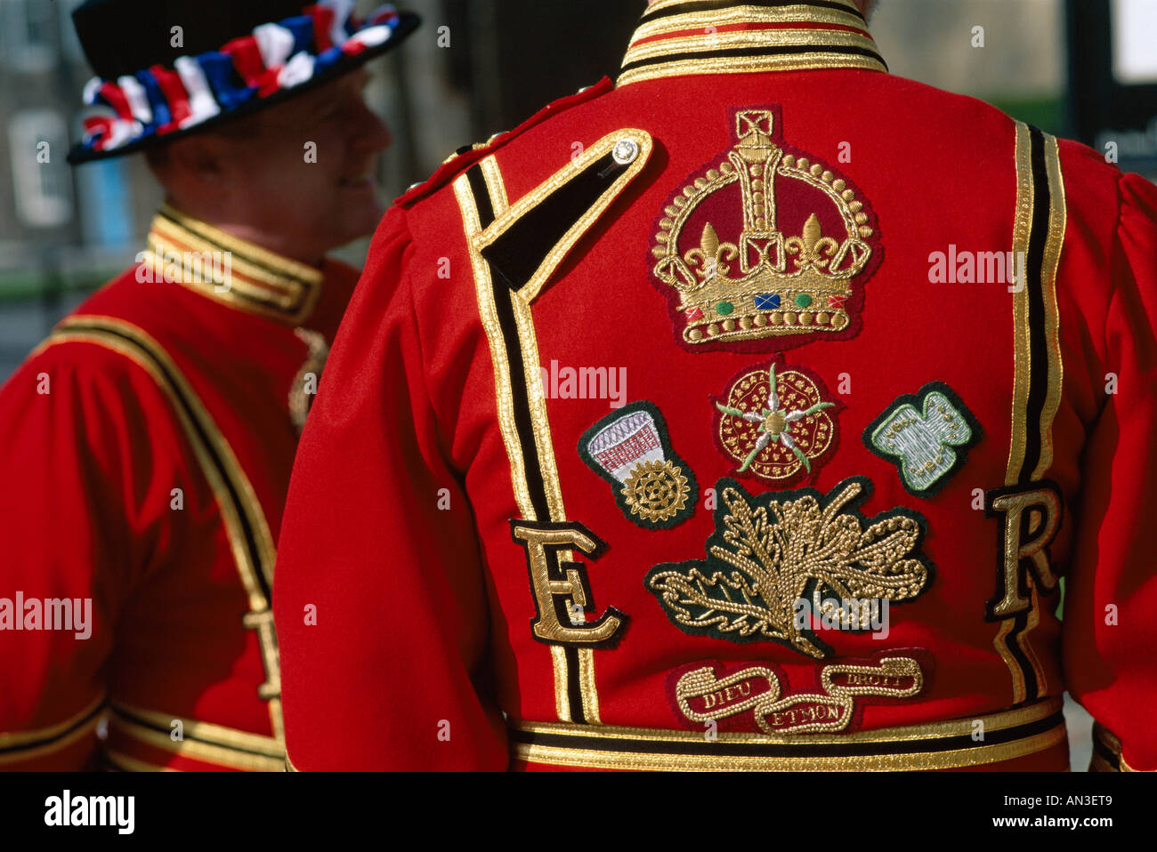 Beefeater / Costume Detail, London, England Stock Photo Alamy