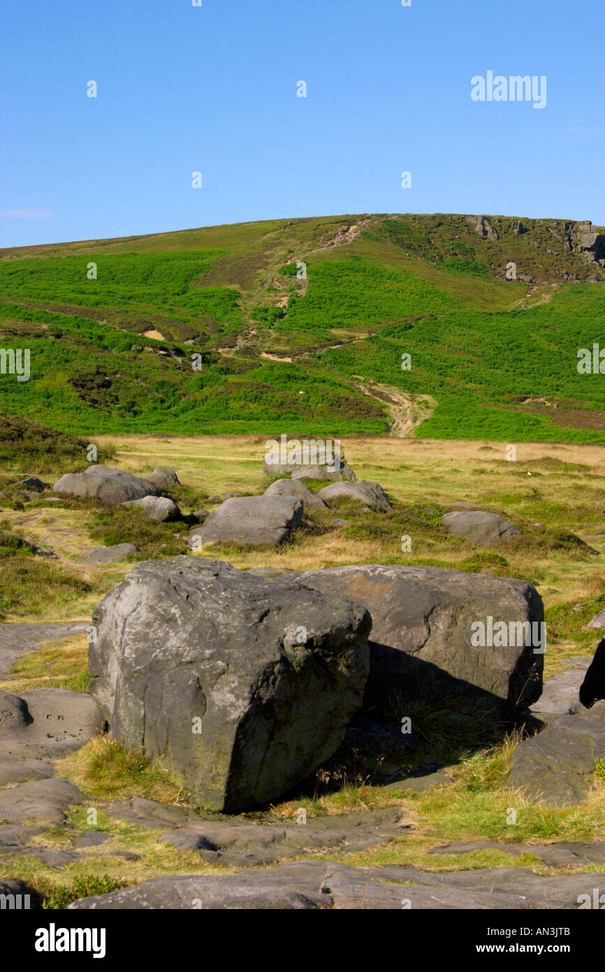 Path on the Yorkshire Moors UK Stock Photo Alamy