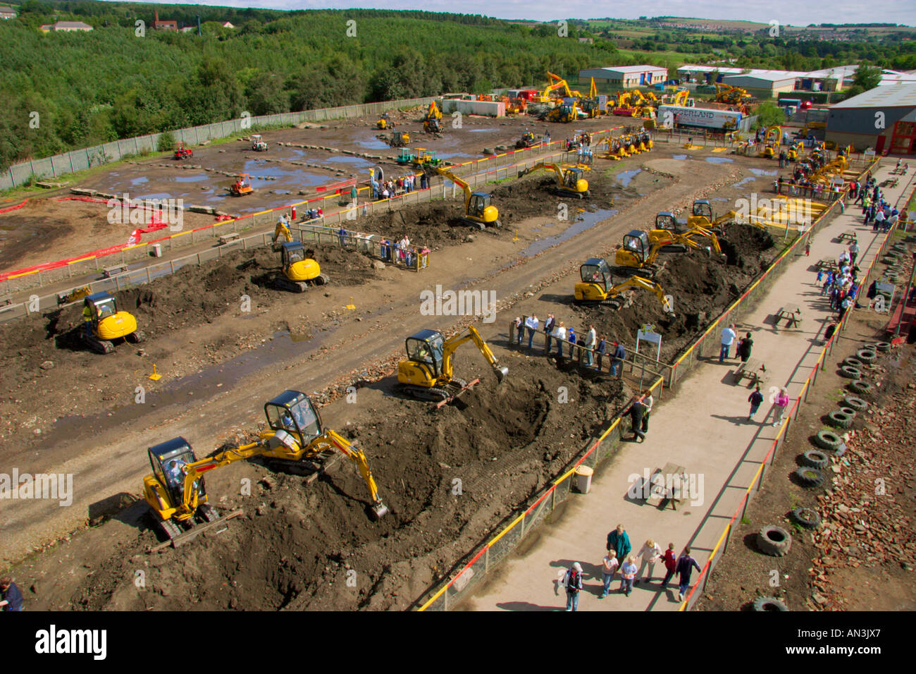 Diggerland Langley Park County Durham UK Stock Photo 8800550 Alamy