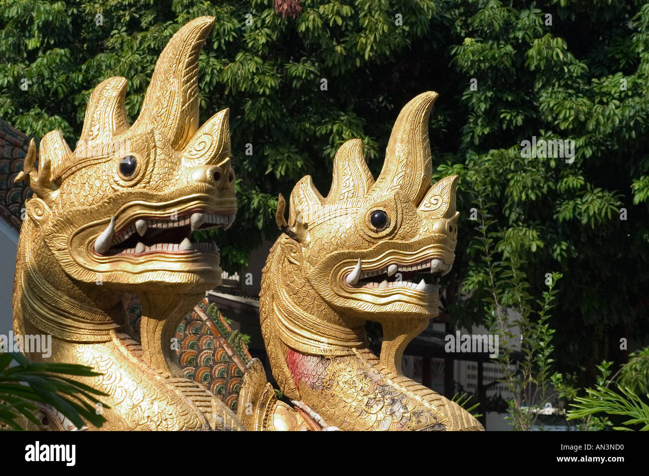 Wat Tung Yu temple Chiang Mai Northern Thailand South East Asia Stock