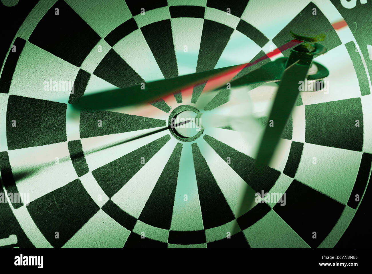 Clock Hands and Dartboard Stock Photo Alamy