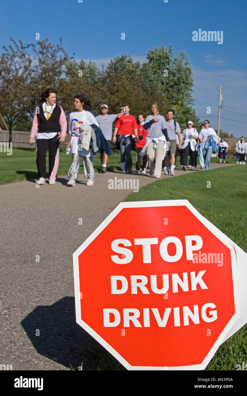 March Against Drunk Driving Stock Photo