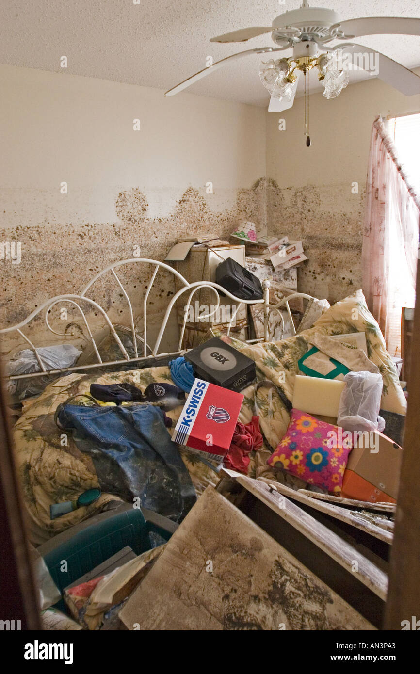 Hurricane Katrina Damage To New Orleans Home Stock Photo 5028514
