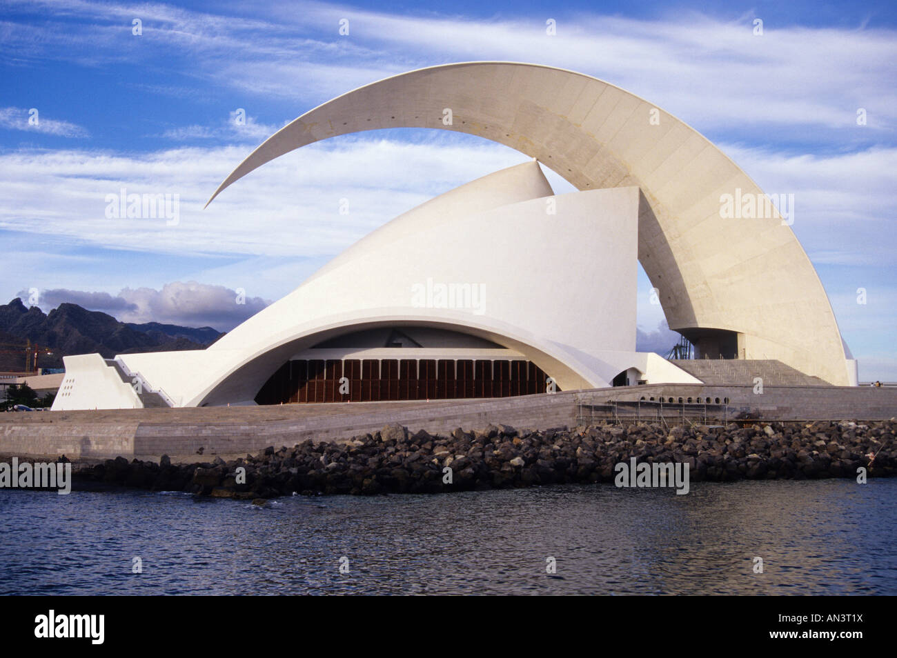 Auditorium by architect Santiago Calatrava in Santa Cruz de Tenerife TENERIFE ISLAND Canary Islands SPAIN Stock Photo