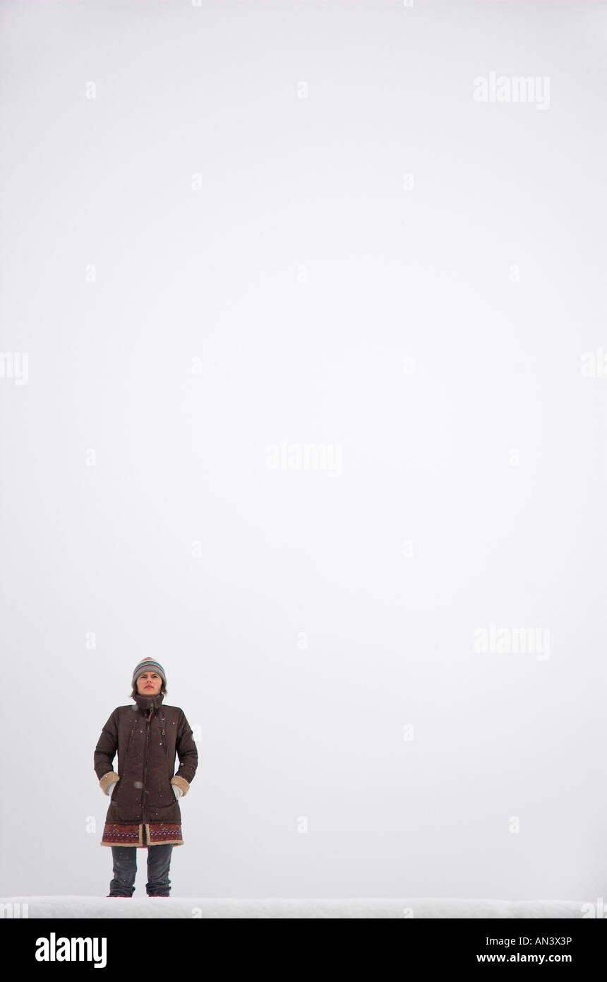 Woman standing outdoors hi-res stock photography and images - Alamy