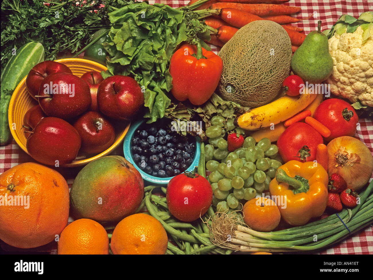Fruit and Vegetable Food Group Stock Photo