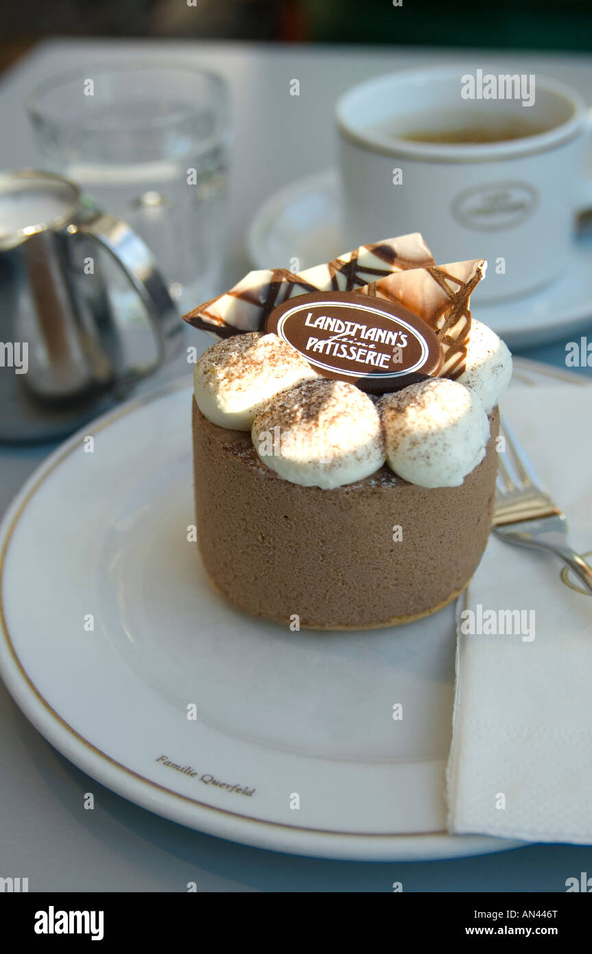 A luscious gateau at the famous Cafe Landtmann in Vienna, Austria Stock Photo