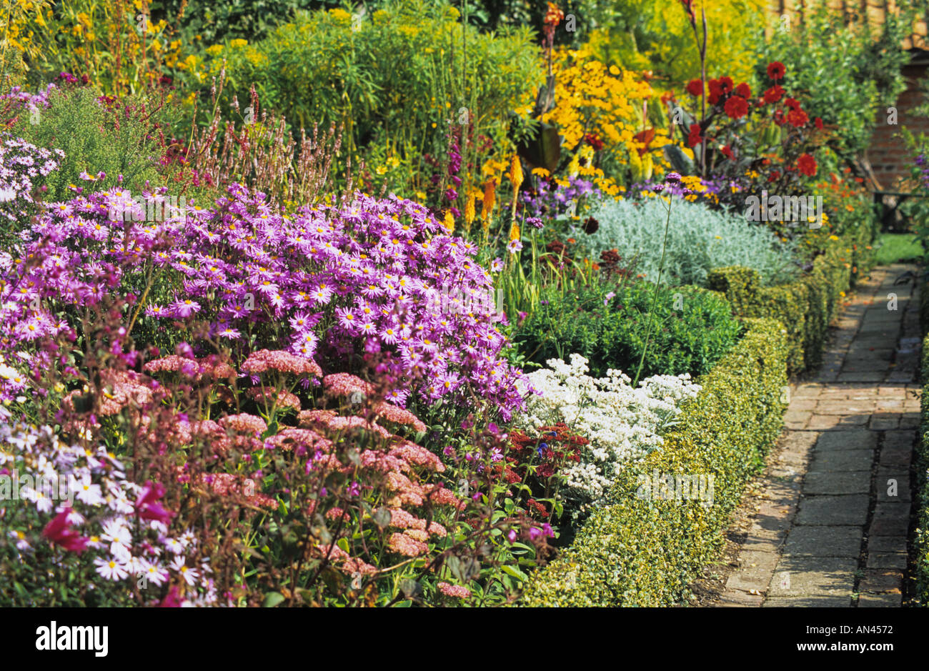 English Cottage garden, flowers Stock Photo - Alamy