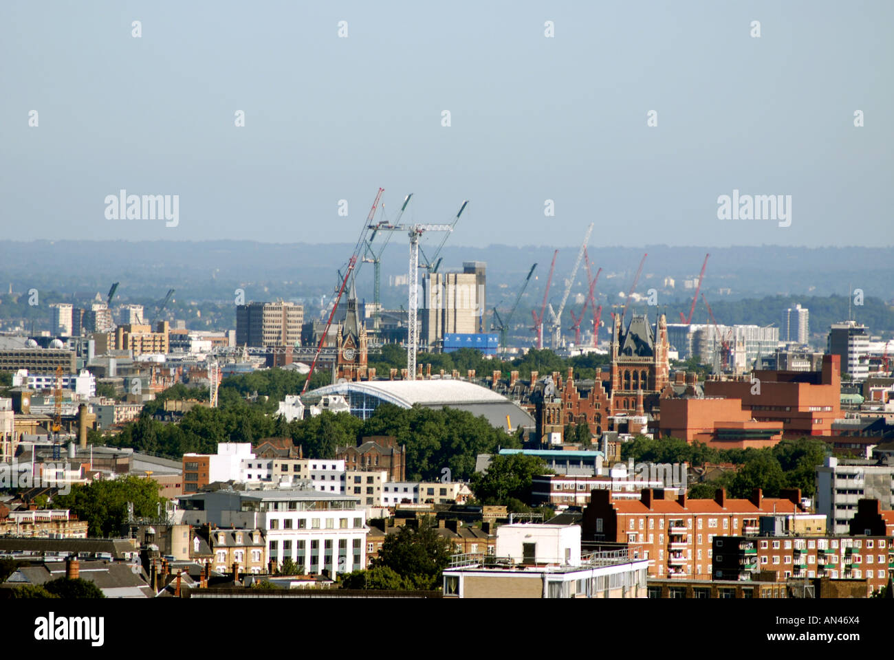 View of London from Parliament Hill Hampstead Heath Stock Photo Alamy