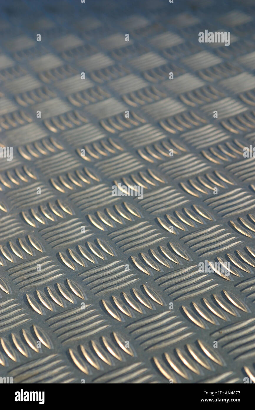 Stainless steel diamond plate Stock Photo Alamy
