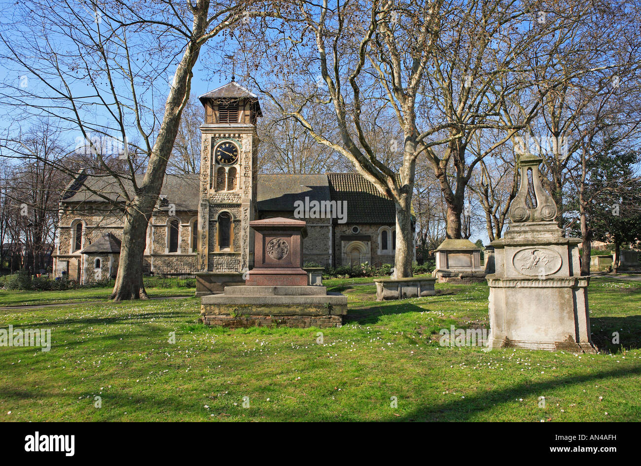 Old St Pancras Church And Burial Ground Stock Photo