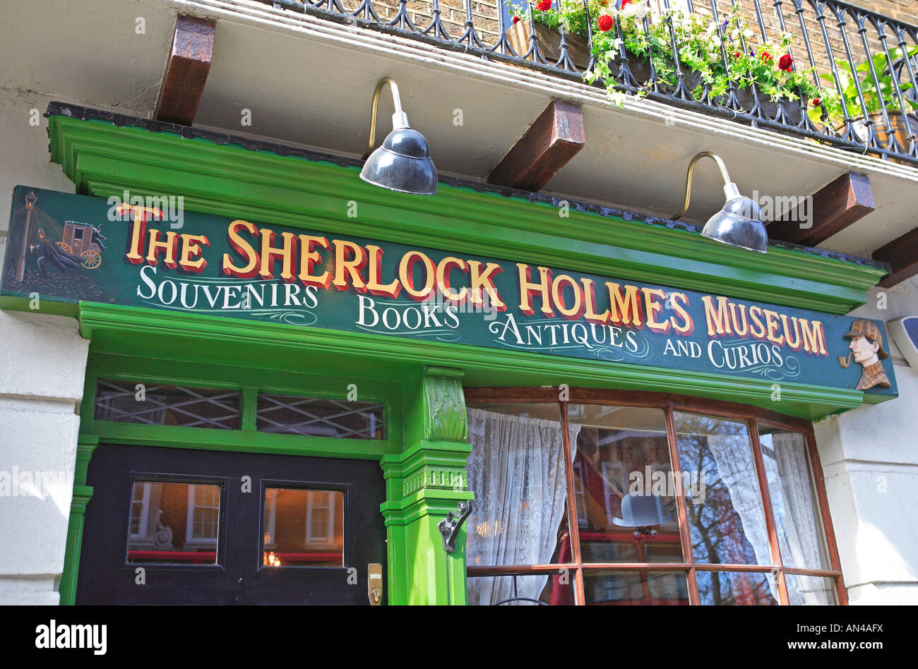 The Sherlock Holmes Museum, Baker Street Stock Photo
