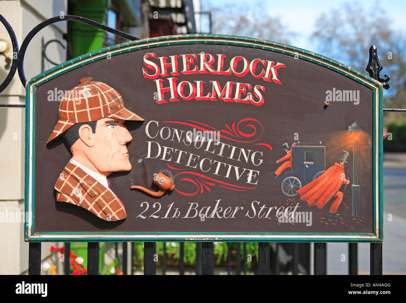 The Sherlock  Holmes Museum, Baker Street Stock Photo