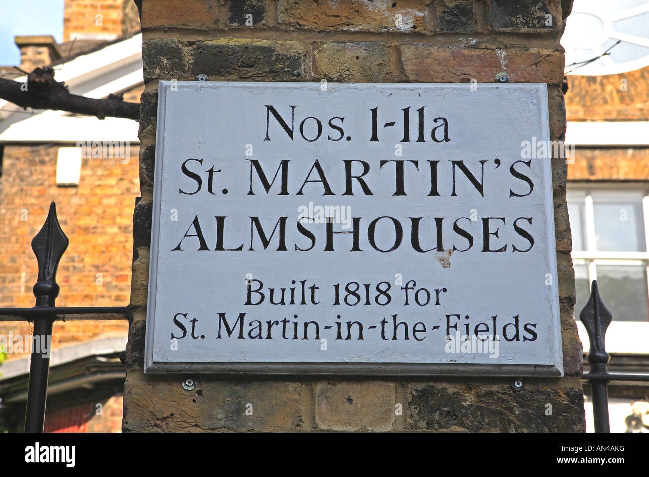 St Martin's Almshouses, Camden Town Stock Photo
