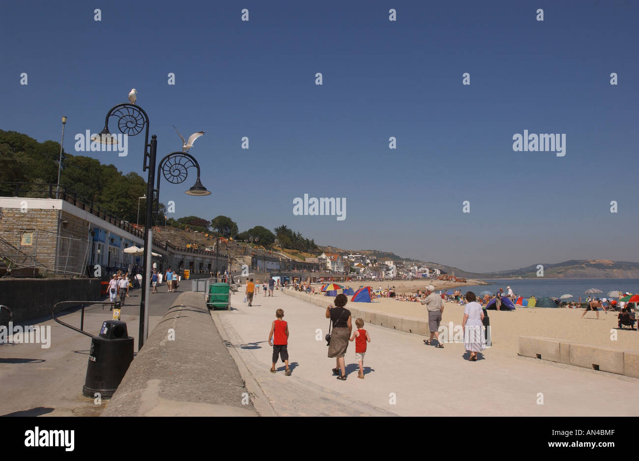 Lyme regis town beach dorset hi-res stock photography and images - Alamy