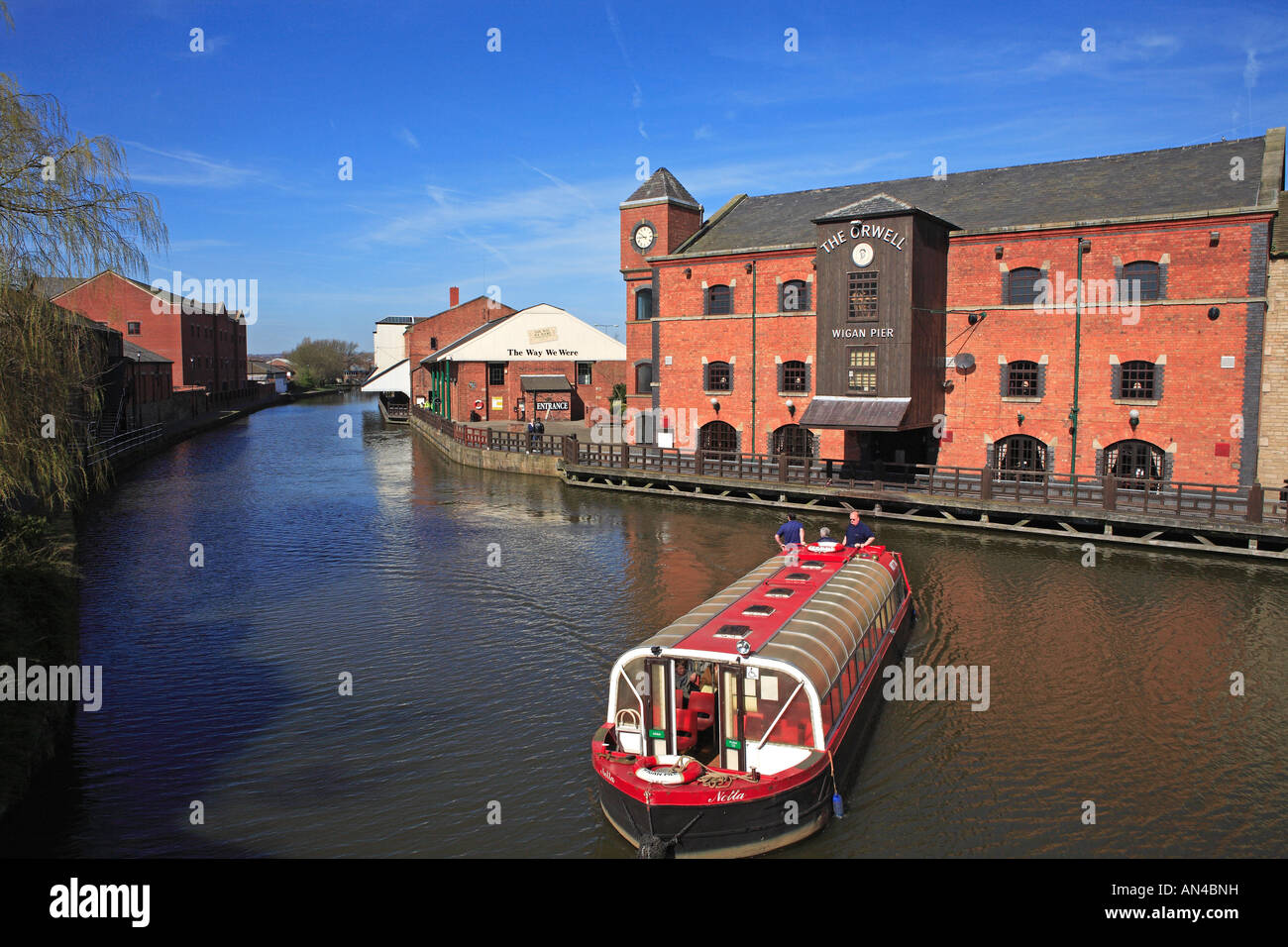 Wigan Pier Heritage Centre, Leeds Liverpool Canal Stock Photo