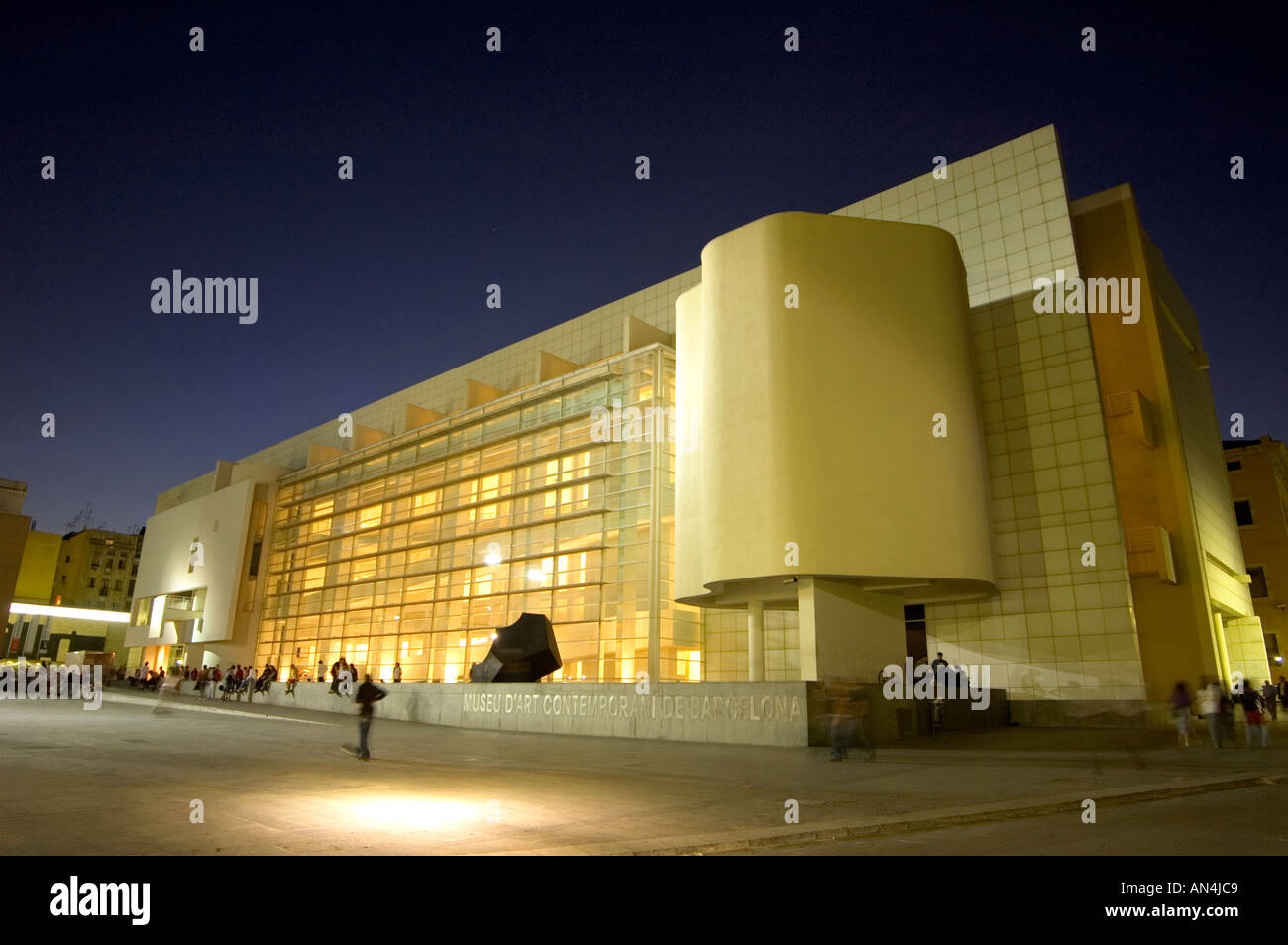 El Raval Macba El raval barcelona dusk hi-res stock photography and images - Alamy