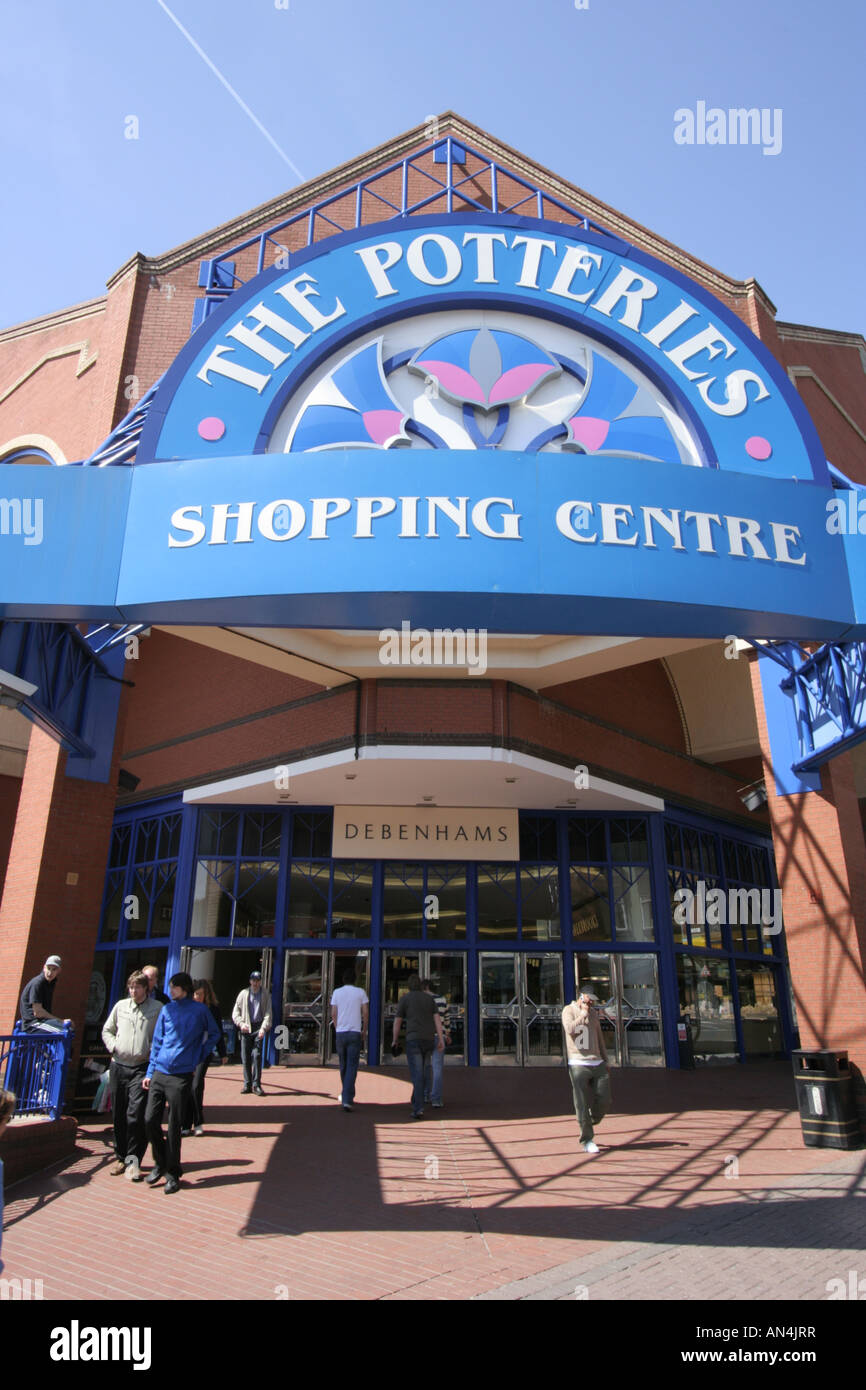 stoke on trent town centre potteries shopping centre staffordshire west