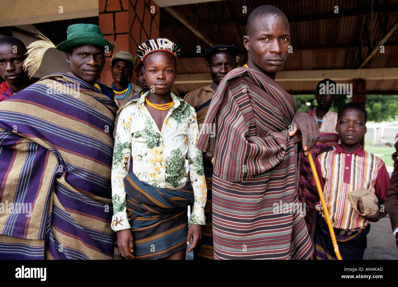 Community of natives, Uganda, Africa Stock Photo