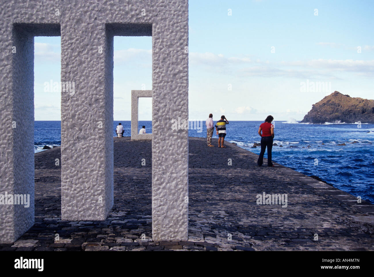 Tensei Tenmoku or Door without Door by japanese artist Kan Yasuda in Garachico TENERIFE ISLAND Canary Islands SPAIN Stock Photo