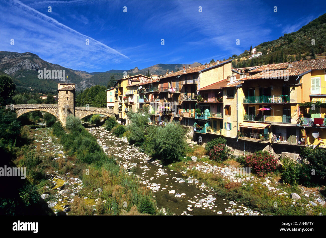 Sospel vallee de la Bevera Alpes-MAritimes 06 French Riviera Cote d'azur PACA France Europe Stock Photo